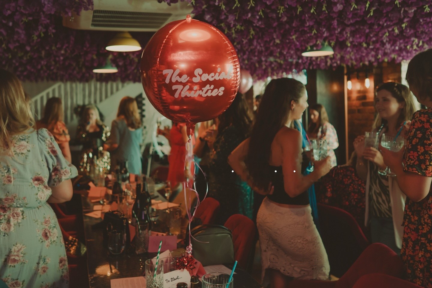 Founder Courtney at a Social Thirties event